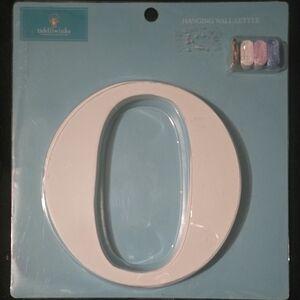 White Hanging Wall Letter 'O'